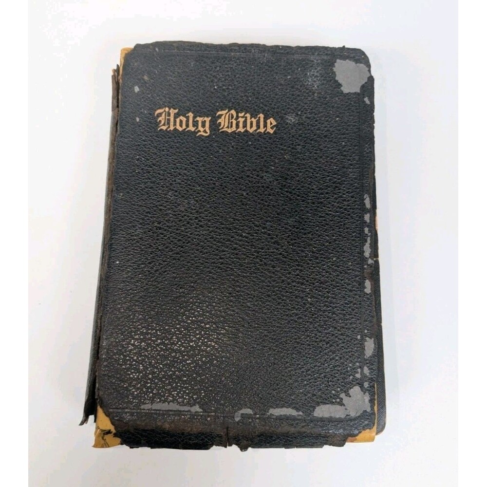 Antique 1928 Holy Bible Marked Bible Old & New Testaments J. Gilchrist Lawson